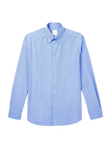 Paul Smith Striped Cotton-Poplin Shirt - Men | Thumbnail 1 Paul Smith Striped Cotton-Poplin Shirt - Men | Thumbnail 1