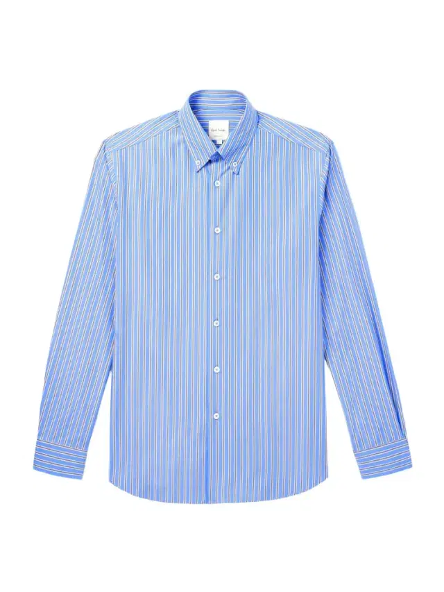 Striped Cotton-Poplin Shirt - Men Striped Cotton-Poplin Shirt - Men