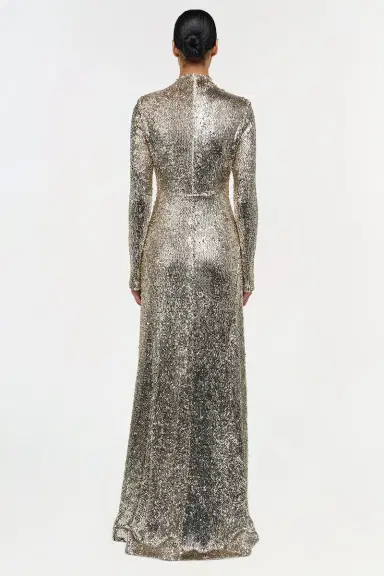 Simkhai Beatrice Sequin Gown | Thumbnail 3 Simkhai Beatrice Sequin Gown | Thumbnail 3
