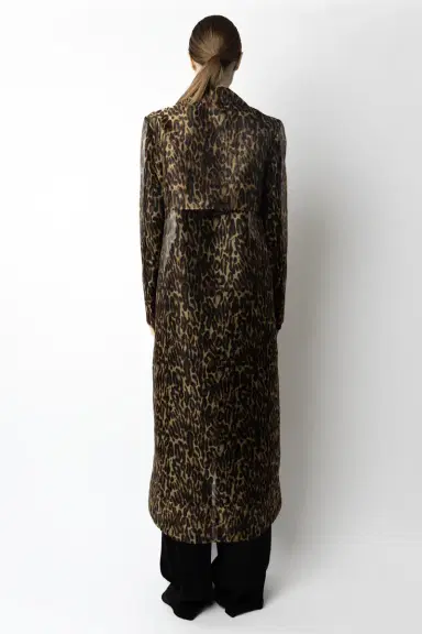Lapointe Leopard Organza Sheer Duster | Thumbnail 2 Lapointe Leopard Organza Sheer Duster | Thumbnail 2