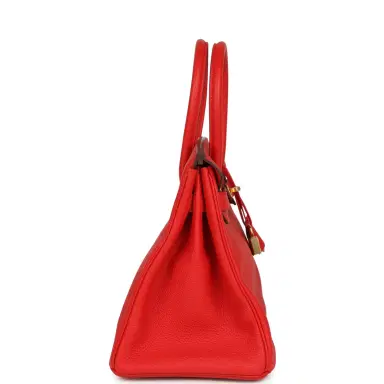 HERMÈS Hermes Birkin 30 Rouge de Coeur Togo Gold Hardware | Thumbnail 3 HERMÈS Hermes Birkin 30 Rouge de Coeur Togo Gold Hardware | Thumbnail 3