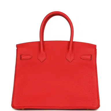 HERMÈS Hermes Birkin 30 Rouge de Coeur Togo Gold Hardware | Thumbnail 4 HERMÈS Hermes Birkin 30 Rouge de Coeur Togo Gold Hardware | Thumbnail 4