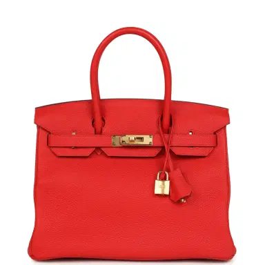 HERMÈS Hermes Birkin 30 Rouge de Coeur Togo Gold Hardware | Thumbnail 1 HERMÈS Hermes Birkin 30 Rouge de Coeur Togo Gold Hardware | Thumbnail 1