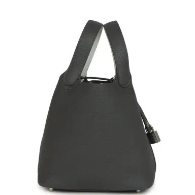 HERMÈS Hermes Picotin Lock Eclat 18 Ardoise Clemence and Gris Platine Swift Palladium Hardware | Thumbnail 3 HERMÈS Hermes Picotin Lock Eclat 18 Ardoise Clemence and Gris Platine Swift Palladium Hardware | Thumbnail 3