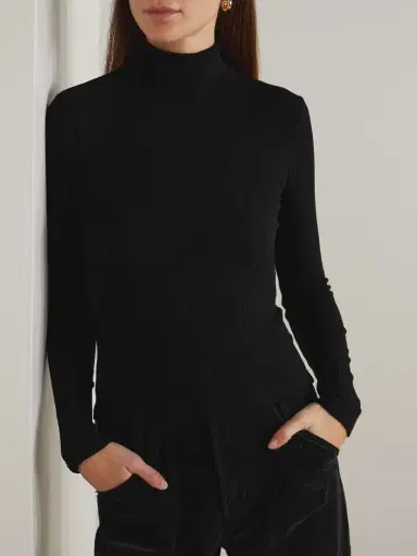 Citizens of Humanity Caradene Ribbed Stretch-lyocell Turtleneck Sweater | Thumbnail 3 Citizens of Humanity Caradene Ribbed Stretch-lyocell Turtleneck Sweater | Thumbnail 3