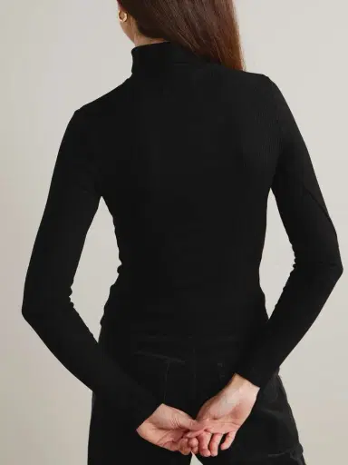 Citizens of Humanity Caradene Ribbed Stretch-lyocell Turtleneck Sweater | Thumbnail 4 Citizens of Humanity Caradene Ribbed Stretch-lyocell Turtleneck Sweater | Thumbnail 4