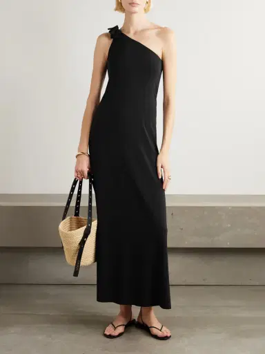 Eres Miss One-shoulder Bow-detailed Jersey Midi Dress | Thumbnail 2 Eres Miss One-shoulder Bow-detailed Jersey Midi Dress | Thumbnail 2