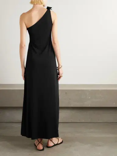 Eres Miss One-shoulder Bow-detailed Jersey Midi Dress | Thumbnail 3 Eres Miss One-shoulder Bow-detailed Jersey Midi Dress | Thumbnail 3