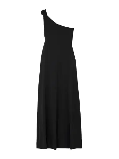 Eres Miss One-shoulder Bow-detailed Jersey Midi Dress | Thumbnail 1 Eres Miss One-shoulder Bow-detailed Jersey Midi Dress | Thumbnail 1