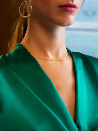 Ritique Wire Necklace with Diamond | Thumbnail 2 Ritique Wire Necklace with Diamond | Thumbnail 2