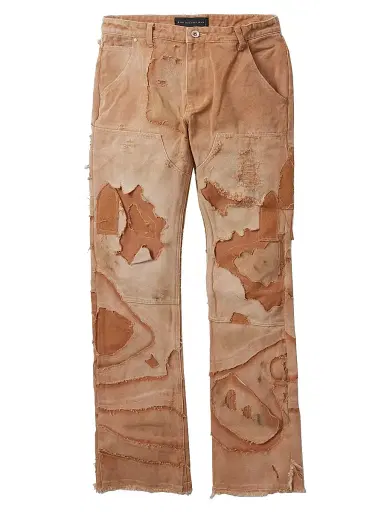 Who Decides War Men's Unearthed Distressed Trousers - Tan - Size 40 | Thumbnail 1 Who Decides War Men's Unearthed Distressed Trousers - Tan - Size 40 | Thumbnail 1