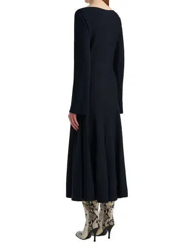 Khaite Women's Ruth Virgin Wool Maxi Dress - Midnight Navy | Thumbnail 4 Khaite Women's Ruth Virgin Wool Maxi Dress - Midnight Navy | Thumbnail 4