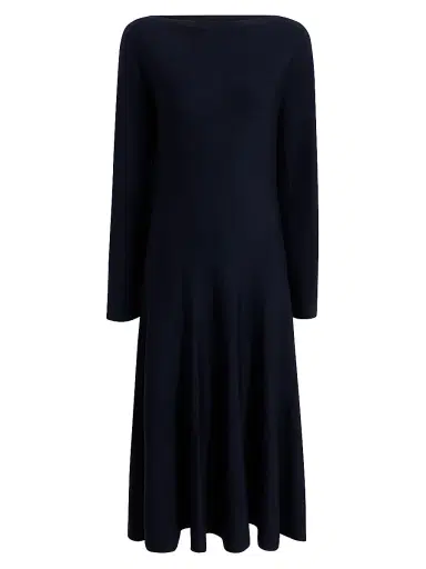 Khaite Women's Ruth Virgin Wool Maxi Dress - Midnight Navy | Thumbnail 1 Khaite Women's Ruth Virgin Wool Maxi Dress - Midnight Navy | Thumbnail 1