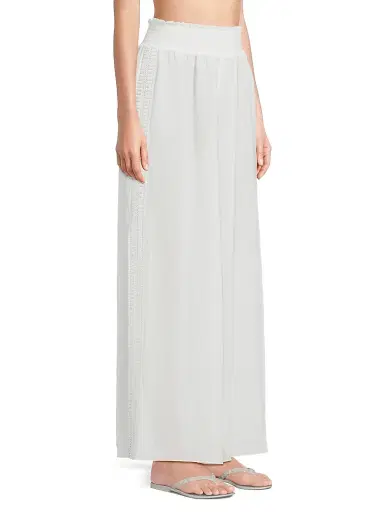 Ramy Brook Women's Dario Lace-Side Pants - White | Thumbnail 4 Ramy Brook Women's Dario Lace-Side Pants - White | Thumbnail 4