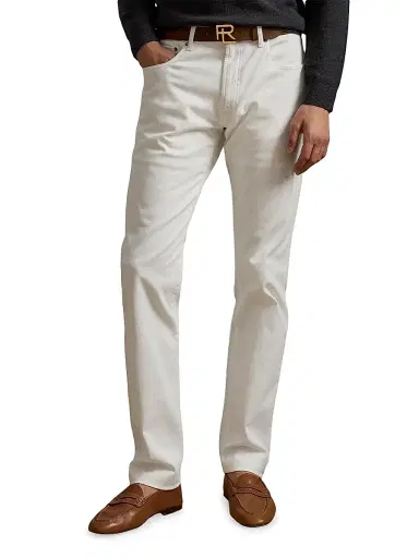 Ralph Lauren Purple Label Men's Slim-Fit Stretch Twill Pants - Steel Grey | Thumbnail 3 Ralph Lauren Purple Label Men's Slim-Fit Stretch Twill Pants - Steel Grey | Thumbnail 3