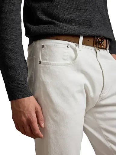 Ralph Lauren Purple Label Men's Slim-Fit Stretch Twill Pants - Steel Grey | Thumbnail 6 Ralph Lauren Purple Label Men's Slim-Fit Stretch Twill Pants - Steel Grey | Thumbnail 6