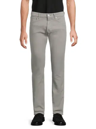 Ralph Lauren Purple Label Men's Slim-Fit Stretch Twill Pants - Steel Grey | Thumbnail 9 Ralph Lauren Purple Label Men's Slim-Fit Stretch Twill Pants - Steel Grey | Thumbnail 9