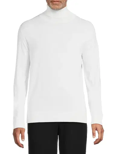 Stefano Ricci Men's Wool Turtleneck Sweater - White - Size 46 | Thumbnail 3 Stefano Ricci Men's Wool Turtleneck Sweater - White - Size 46 | Thumbnail 3