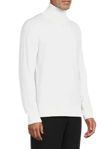 Stefano Ricci Men's Wool Turtleneck Sweater - White - Size 46 | Thumbnail 4 Stefano Ricci Men's Wool Turtleneck Sweater - White - Size 46 | Thumbnail 4