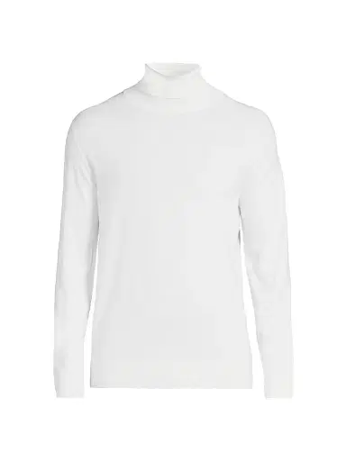 Stefano Ricci Men's Wool Turtleneck Sweater - White - Size 46 | Thumbnail 1 Stefano Ricci Men's Wool Turtleneck Sweater - White - Size 46 | Thumbnail 1