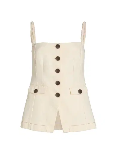 Toccin Women's Roxy Square Neck Cotton Vest - | Thumbnail 1 Toccin Women's Roxy Square Neck Cotton Vest - | Thumbnail 1