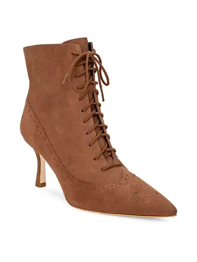 L'AGENCE Women's Fayette 80MM Suede Booties - Sand Suede | Thumbnail 2 L'AGENCE Women's Fayette 80MM Suede Booties - Sand Suede | Thumbnail 2