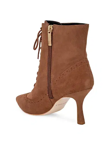 L'AGENCE Women's Fayette 80MM Suede Booties - Sand Suede | Thumbnail 3 L'AGENCE Women's Fayette 80MM Suede Booties - Sand Suede | Thumbnail 3