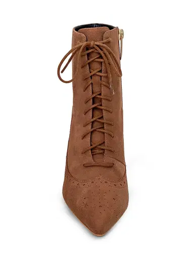 L'AGENCE Women's Fayette 80MM Suede Booties - Sand Suede | Thumbnail 4 L'AGENCE Women's Fayette 80MM Suede Booties - Sand Suede | Thumbnail 4