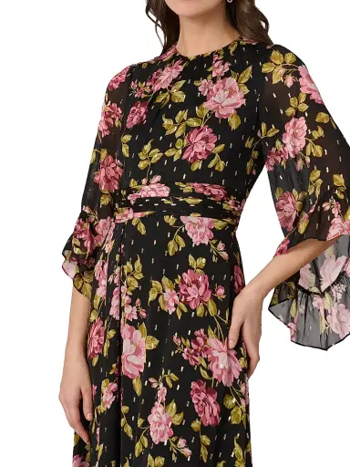 Shoshanna Women's Claretta Floral Maxi Dress - Jet Mauve Multi | Thumbnail 4 Shoshanna Women's Claretta Floral Maxi Dress - Jet Mauve Multi | Thumbnail 4