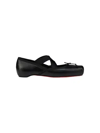 Christian Louboutin Women's Cassiasticina Leather Ballerinas | Thumbnail 1 Christian Louboutin Women's Cassiasticina Leather Ballerinas | Thumbnail 1