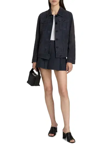 Self-Portrait Women's Suede Single-Breasted Jacket | Thumbnail 2 Self-Portrait Women's Suede Single-Breasted Jacket | Thumbnail 2