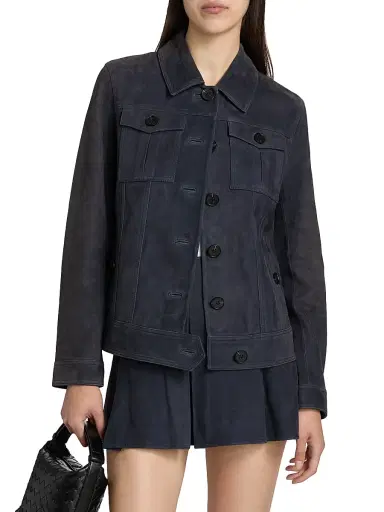Self-Portrait Women's Suede Single-Breasted Jacket | Thumbnail 3 Self-Portrait Women's Suede Single-Breasted Jacket | Thumbnail 3