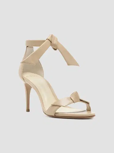 Alexandre Birman Women's Clarita 75MM Bow Leather Sandals - Beige - Size 11.5 | Thumbnail 2 Alexandre Birman Women's Clarita 75MM Bow Leather Sandals - Beige - Size 11.5 | Thumbnail 2