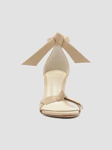 Alexandre Birman Women's Clarita 75MM Bow Leather Sandals - Beige - Size 11.5 | Thumbnail 4 Alexandre Birman Women's Clarita 75MM Bow Leather Sandals - Beige - Size 11.5 | Thumbnail 4