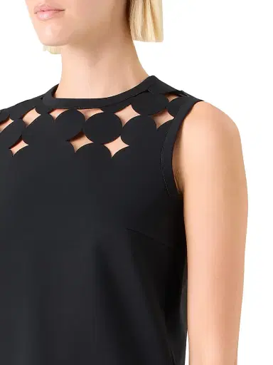 Akris punto Women's Dropping Dot Cut Out Sleeveless Top | Thumbnail 6 Akris punto Women's Dropping Dot Cut Out Sleeveless Top | Thumbnail 6