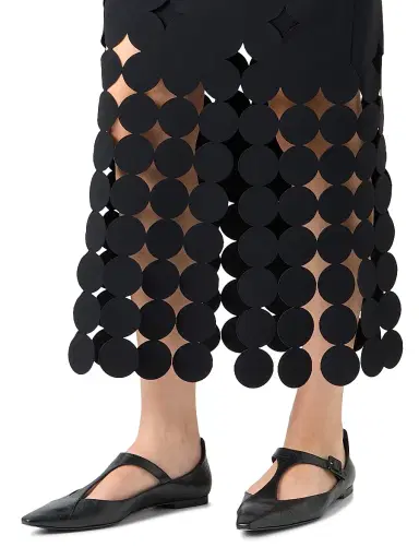 Akris punto Women's Dot Cut-Out Midi-Skirt - Black | Thumbnail 5 Akris punto Women's Dot Cut-Out Midi-Skirt - Black | Thumbnail 5