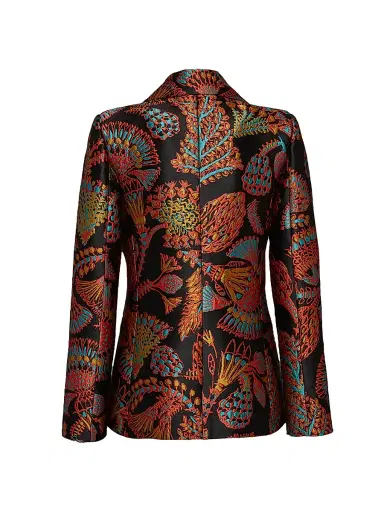 La DoubleJ Women's 24/7 Jacket Bis - Jacquard Sicomore Black - Size XS | Thumbnail 2 La DoubleJ Women's 24/7 Jacket Bis - Jacquard Sicomore Black - Size XS | Thumbnail 2