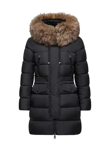 Moncler Women's Aphroti Puffer Jacket - Black Beige | Thumbnail 1 Moncler Women's Aphroti Puffer Jacket - Black Beige | Thumbnail 1