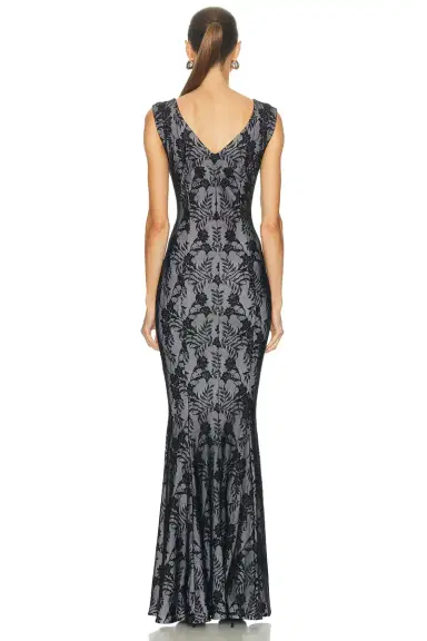 Norma Kamali Grace Fishtail Gown | Thumbnail 3 Norma Kamali Grace Fishtail Gown | Thumbnail 3