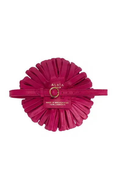 ALAÏA Leather Flower Necklace | Thumbnail 2 ALAÏA Leather Flower Necklace | Thumbnail 2
