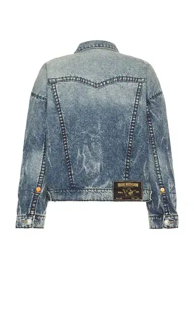 True Religion Super T Cropped Denim Jacket | Thumbnail 2 True Religion Super T Cropped Denim Jacket | Thumbnail 2