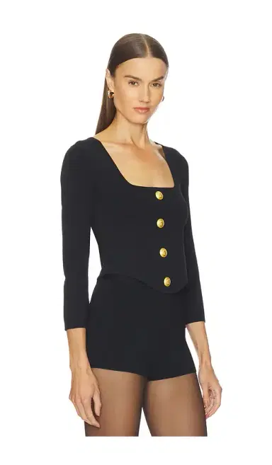 L'AGENCE Sasha 3/4 Knit Corset Top | Thumbnail 2 L'AGENCE Sasha 3/4 Knit Corset Top | Thumbnail 2