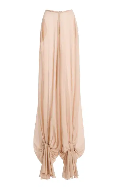 Harithand Ceres Ruffled Silk Wide-Leg Pants | Thumbnail 1 Harithand Ceres Ruffled Silk Wide-Leg Pants | Thumbnail 1
