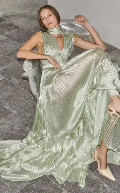 Harithand Ferrara Ruffled Silk Maxi Dress | Thumbnail 2 Harithand Ferrara Ruffled Silk Maxi Dress | Thumbnail 2