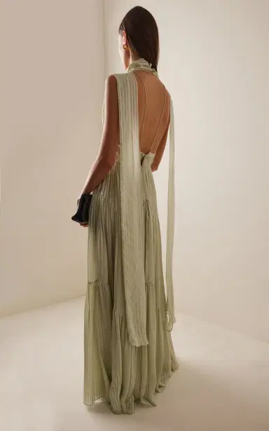 Harithand Ferrara Ruffled Silk Maxi Dress | Thumbnail 5 Harithand Ferrara Ruffled Silk Maxi Dress | Thumbnail 5