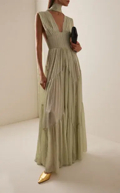 Harithand Ferrara Ruffled Silk Maxi Dress | Thumbnail 8 Harithand Ferrara Ruffled Silk Maxi Dress | Thumbnail 8