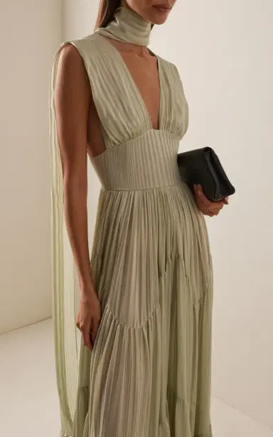 Harithand Ferrara Ruffled Silk Maxi Dress | Thumbnail 9 Harithand Ferrara Ruffled Silk Maxi Dress | Thumbnail 9
