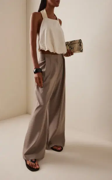 St. Agni Pleated Wool-Blend Wide-Leg Pants | Thumbnail 2 St. Agni Pleated Wool-Blend Wide-Leg Pants | Thumbnail 2