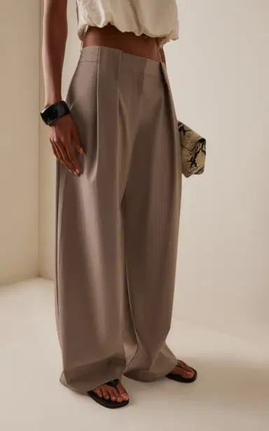 St. Agni Pleated Wool-Blend Wide-Leg Pants | Thumbnail 3 St. Agni Pleated Wool-Blend Wide-Leg Pants | Thumbnail 3