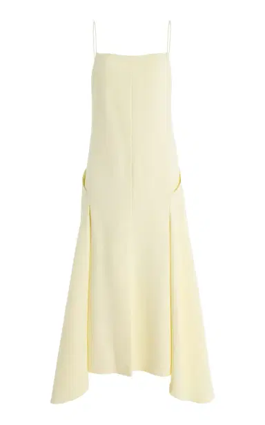 Brandon Maxwell The Darby Crepe Midi Dress | Thumbnail 1 Brandon Maxwell The Darby Crepe Midi Dress | Thumbnail 1
